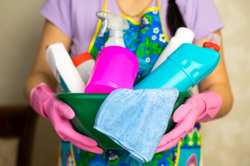 Deep upholstery cleaning process for a living room sofa