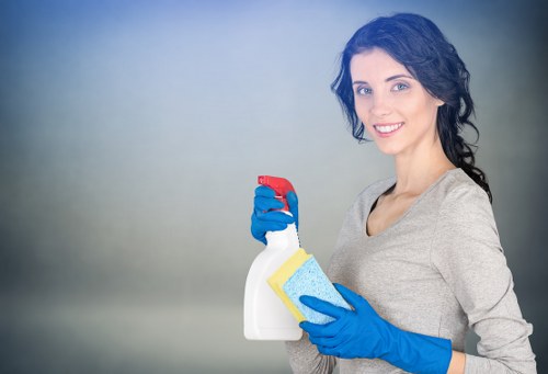 Professional carpet cleaner working in Palmers Green